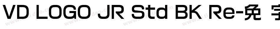 VD LOGO JR Std BK Re字体转换